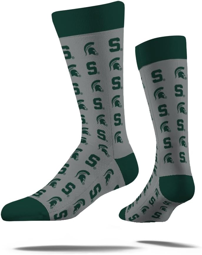 Strideline Store NCAA Mens Repeat Logo Dress Socks-Team Colors-One Size Fits Most -M/L (8-12) - Image 1